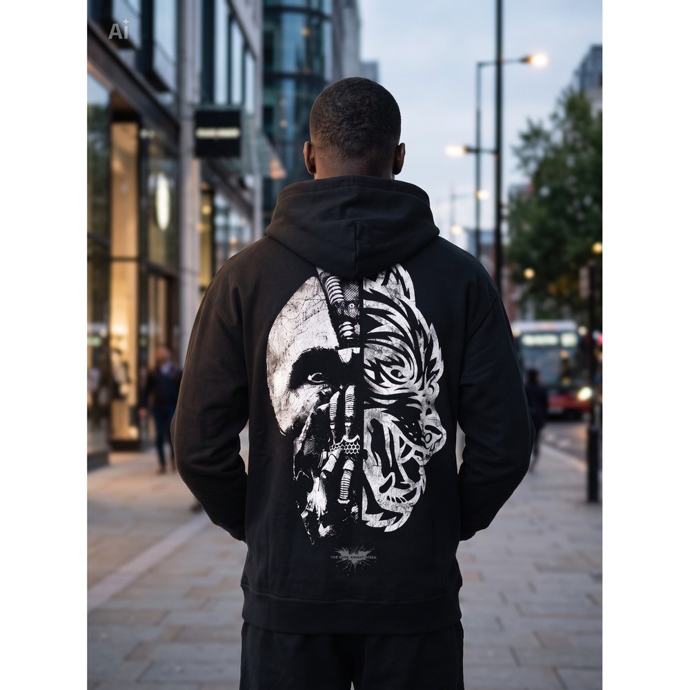 Darc Sport Batman The Dark Knight Rises Bane Wolves Hoodie Black XL 32/1000 NWT